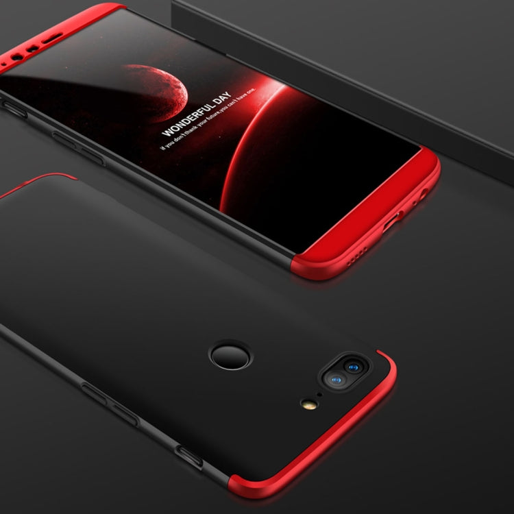 GKK For OnePlus 5T Three-paragraph 360 Degree Full Coverage PC Protective Case Back Cover