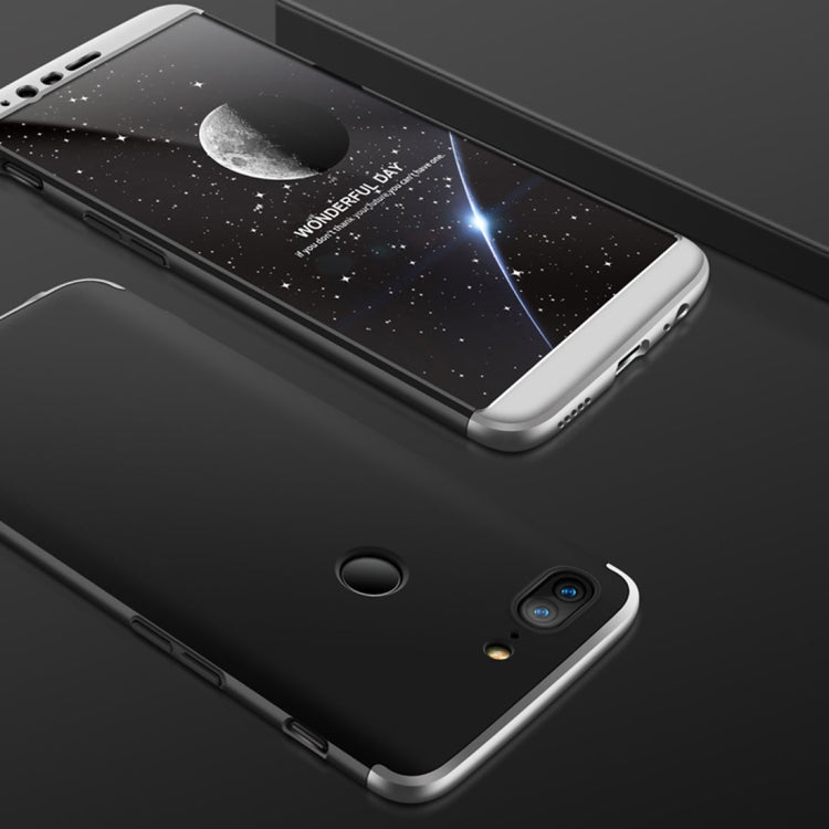 GKK For OnePlus 5T Three-paragraph 360 Degree Full Coverage PC Protective Case Back Cover