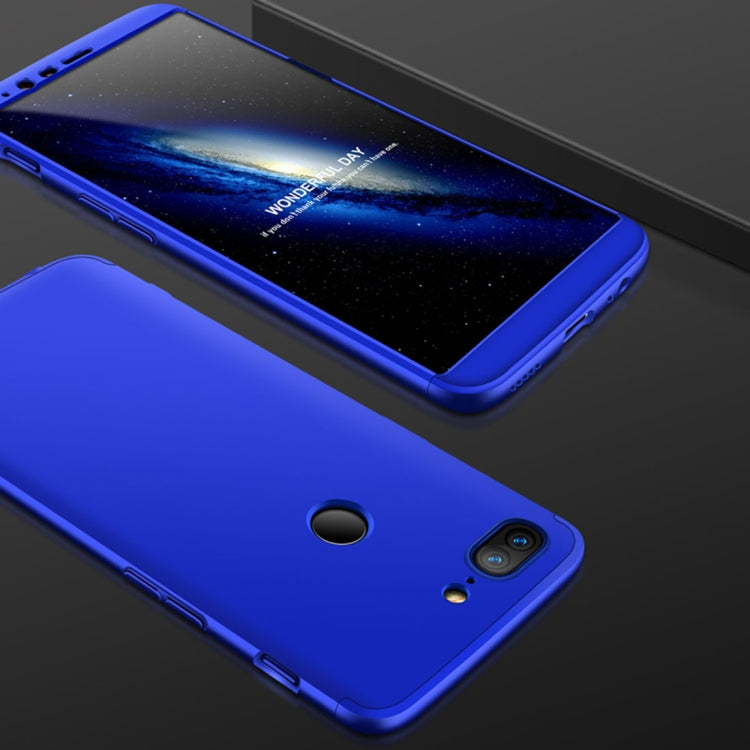 GKK For OnePlus 5T Three-paragraph 360 Degree Full Coverage PC Protective Case Back Cover