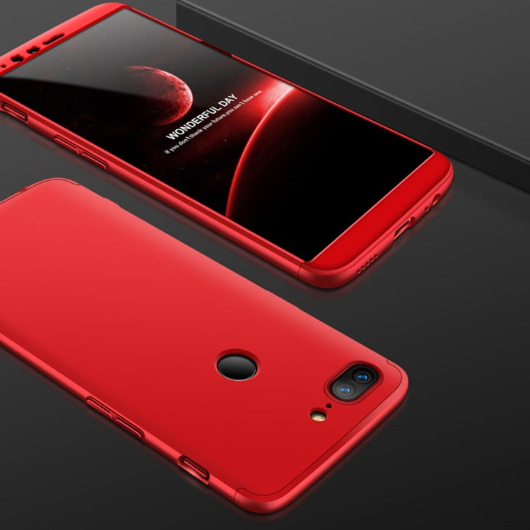 GKK For OnePlus 5T Three-paragraph 360 Degree Full Coverage PC Protective Case Back Cover