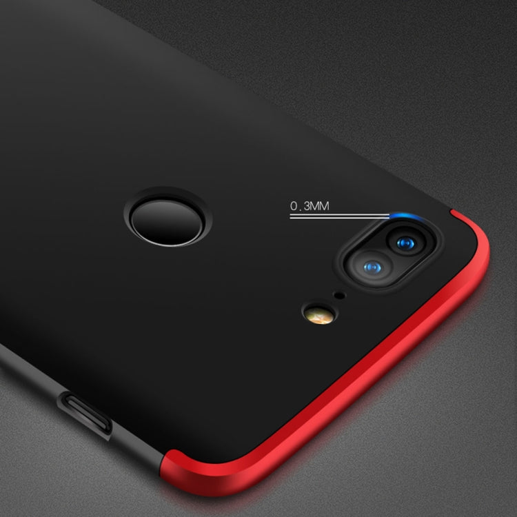 GKK For OnePlus 5T Three-paragraph 360 Degree Full Coverage PC Protective Case Back Cover