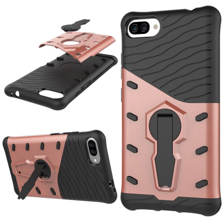 For Ausu Zenfone 4 Max ZC554KL PC + TPU Dropproof Sniper Hybrid Protective Back Cover Case with 360 Degree Rotation Holder