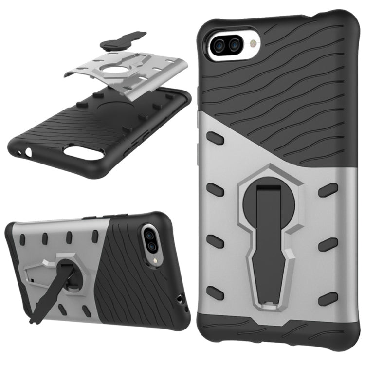 For Ausu Zenfone 4 Max ZC554KL PC + TPU Dropproof Sniper Hybrid Protective Back Cover Case with 360 Degree Rotation Holder