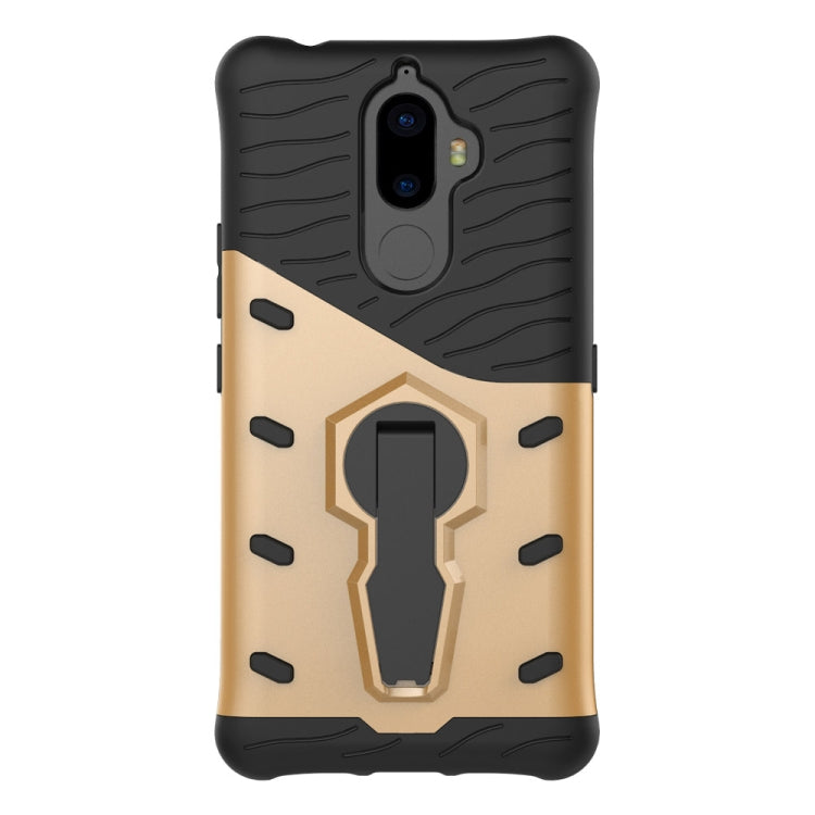 For Lenovo K8 Note PC + TPU Dropproof Sniper Hybrid Protective Back Cover Case with 360 Degree Rotation Holder