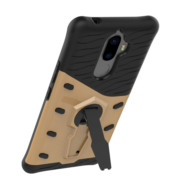 For Lenovo K8 Note PC + TPU Dropproof Sniper Hybrid Protective Back Cover Case with 360 Degree Rotation Holder