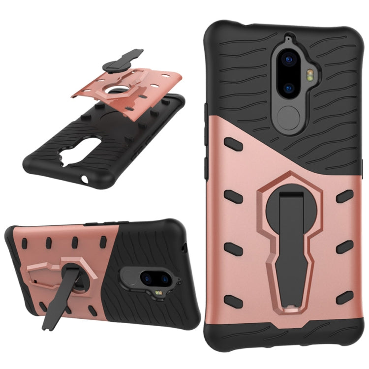 For Lenovo K8 Note PC + TPU Dropproof Sniper Hybrid Protective Back Cover Case with 360 Degree Rotation Holder
