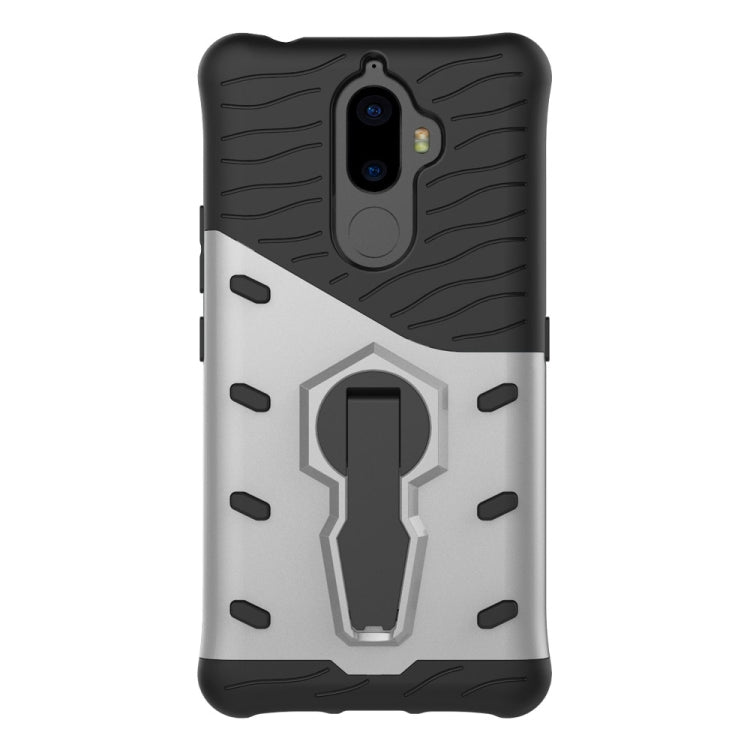 For Lenovo K8 Note PC + TPU Dropproof Sniper Hybrid Protective Back Cover Case with 360 Degree Rotation Holder