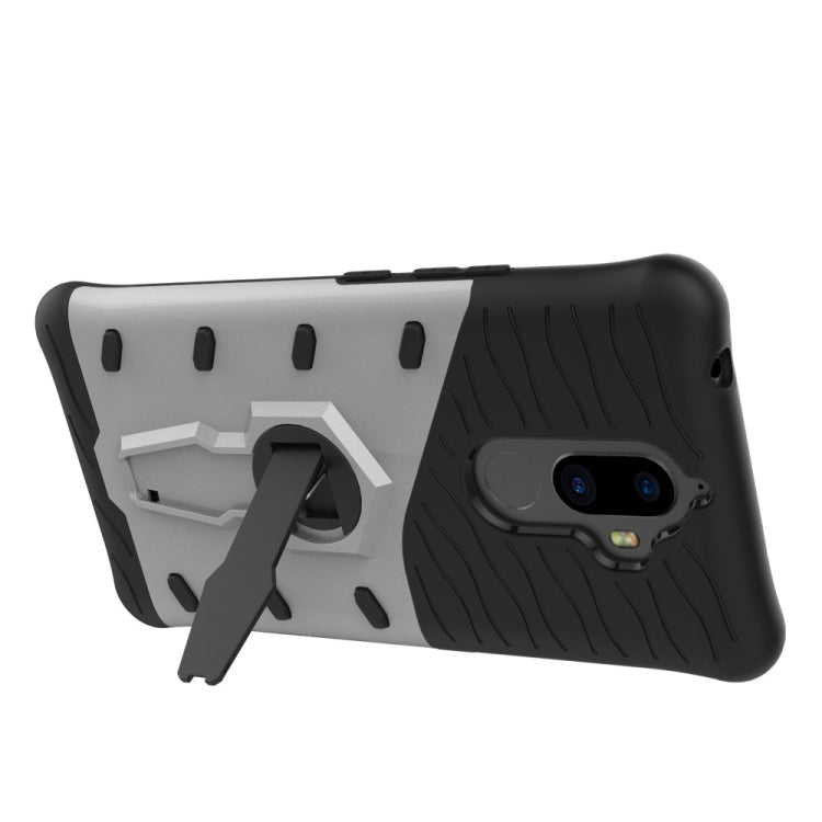 For Lenovo K8 Note PC + TPU Dropproof Sniper Hybrid Protective Back Cover Case with 360 Degree Rotation Holder
