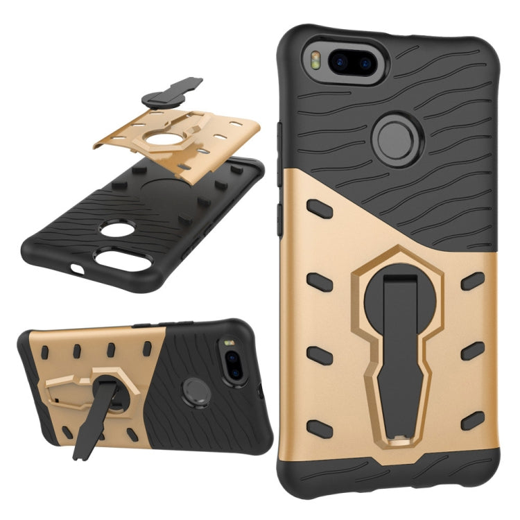 For Xiaomi Mi 5X PC + TPU Dropproof Sniper Hybrid Protective Back Cover Case with 360 Degree Rotation Holder