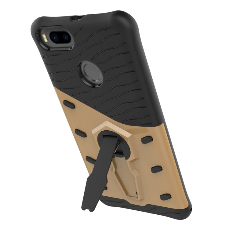 For Xiaomi Mi 5X PC + TPU Dropproof Sniper Hybrid Protective Back Cover Case with 360 Degree Rotation Holder