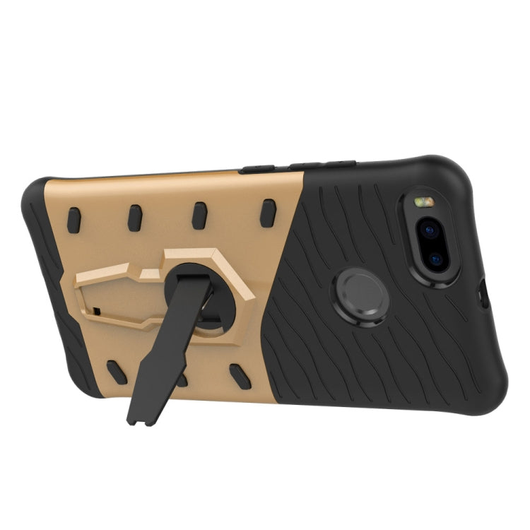For Xiaomi Mi 5X PC + TPU Dropproof Sniper Hybrid Protective Back Cover Case with 360 Degree Rotation Holder
