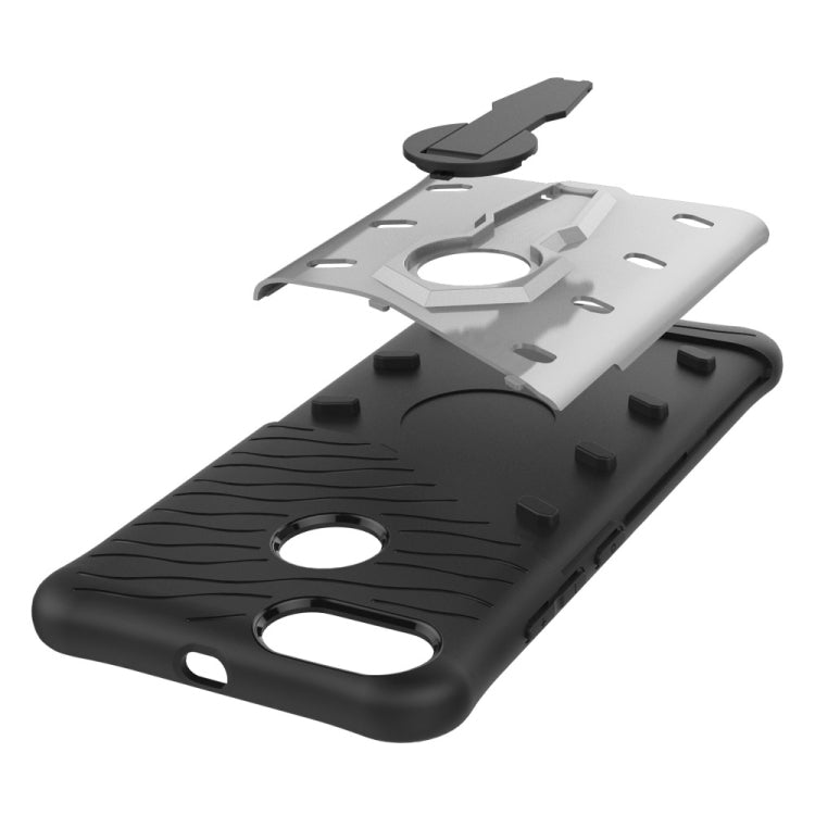 For Xiaomi Mi 5X PC + TPU Dropproof Sniper Hybrid Protective Back Cover Case with 360 Degree Rotation Holder