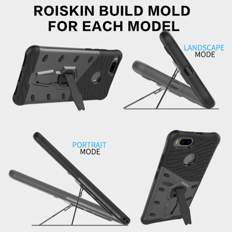 For Xiaomi Mi 5X PC + TPU Dropproof Sniper Hybrid Protective Back Cover Case with 360 Degree Rotation Holder