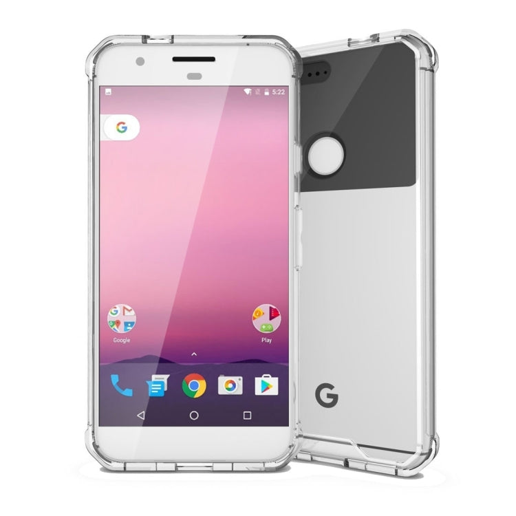 For Google Pixel Transparent Shockproof TPU Protective Back Cover Case