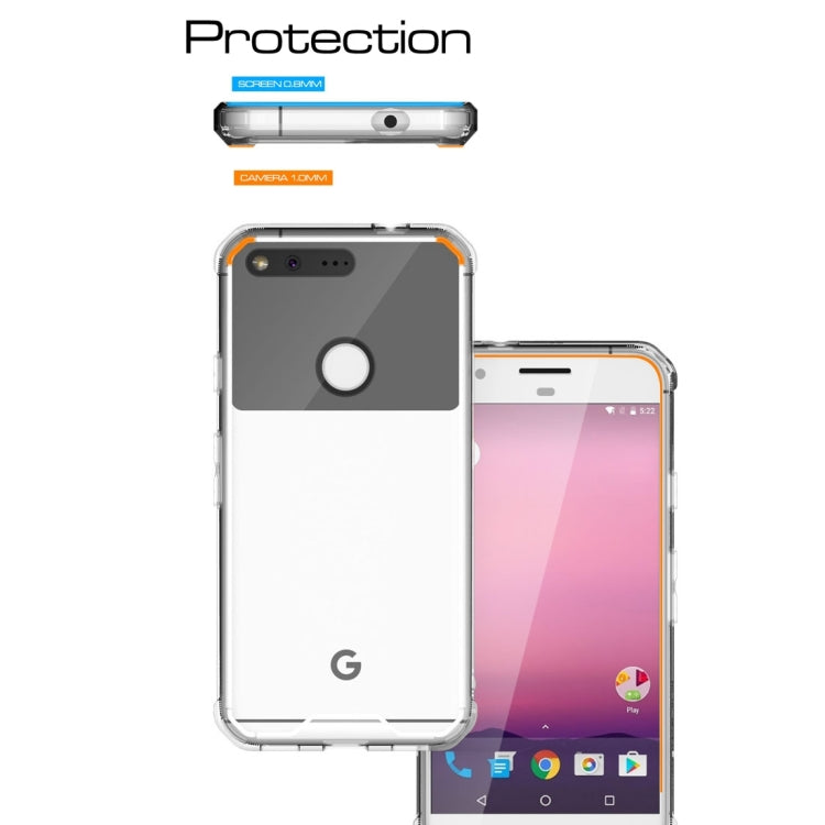 For Google Pixel Transparent Shockproof TPU Protective Back Cover Case