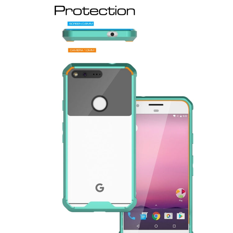 For Google Pixel XL Transparent Shockproof TPU Protective Back Cover Case