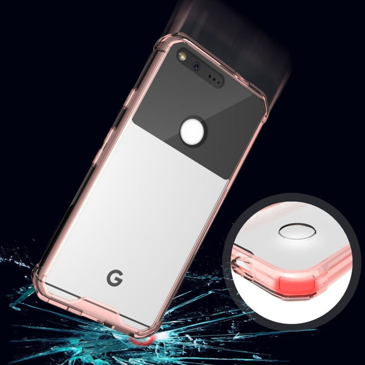 For Google Pixel XL Transparent Shockproof TPU Protective Back Cover Case