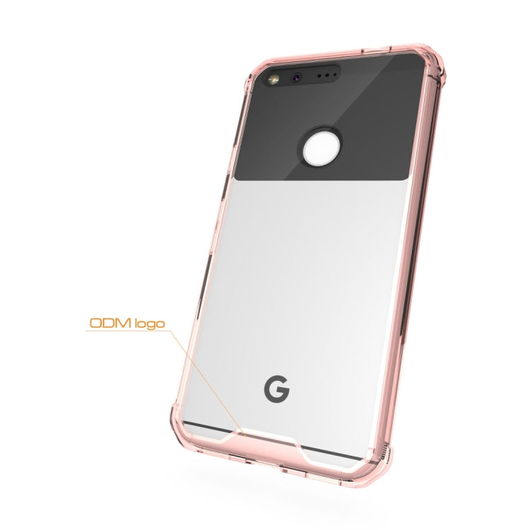 For Google Pixel XL Transparent Shockproof TPU Protective Back Cover Case