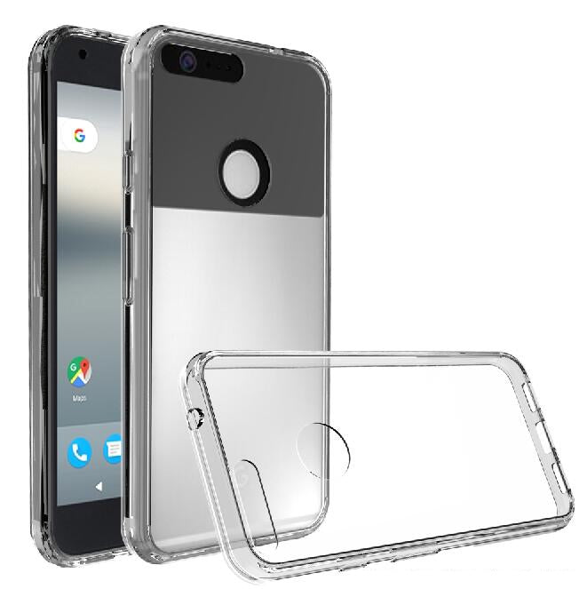 For Google Pixel XL Transparent Shockproof TPU Protective Back Cover Case