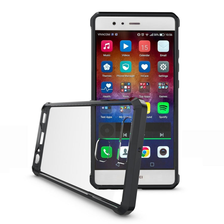 For Huawei P9 Transparent Shockproof TPU Protective Back Cover Case