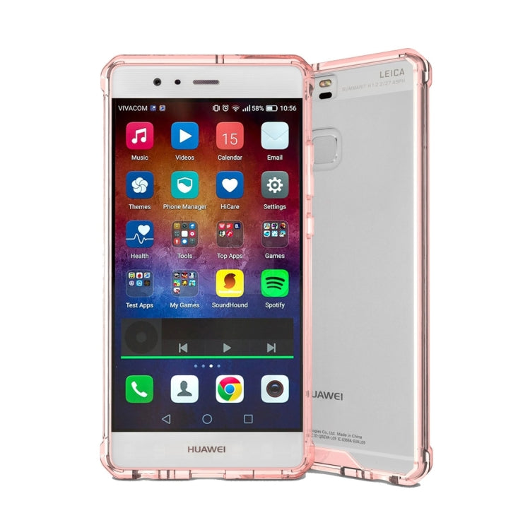 For Huawei P9 Transparent Shockproof TPU Protective Back Cover Case