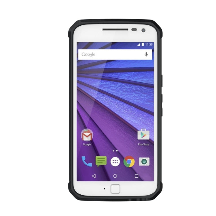 For Motorola Moto G (4th Gen.) / G4 Plus Transparent Shockproof TPU Protective Back Cover Case