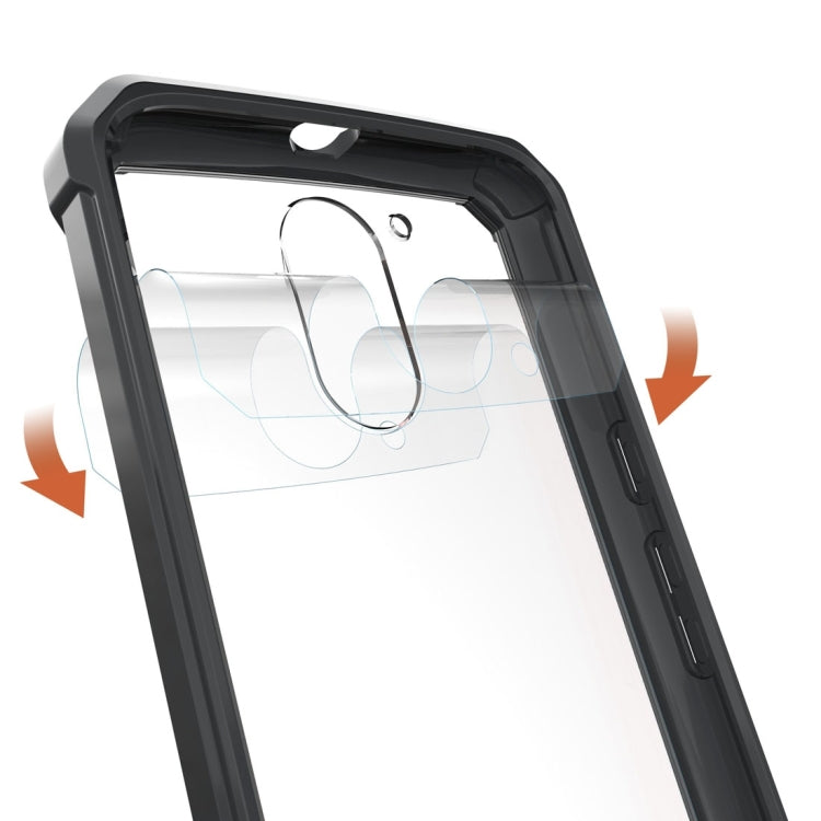 For Motorola Moto G (4th Gen.) / G4 Plus Transparent Shockproof TPU Protective Back Cover Case