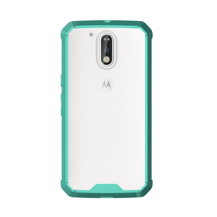 For Motorola Moto G (4th Gen.) / G4 Plus Transparent Shockproof TPU Protective Back Cover Case