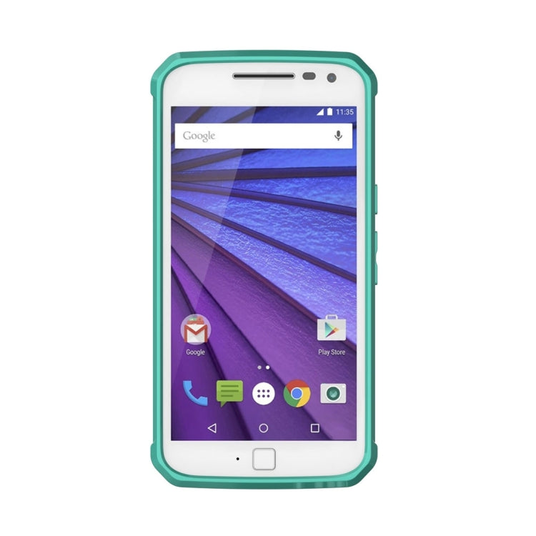 For Motorola Moto G (4th Gen.) / G4 Plus Transparent Shockproof TPU Protective Back Cover Case