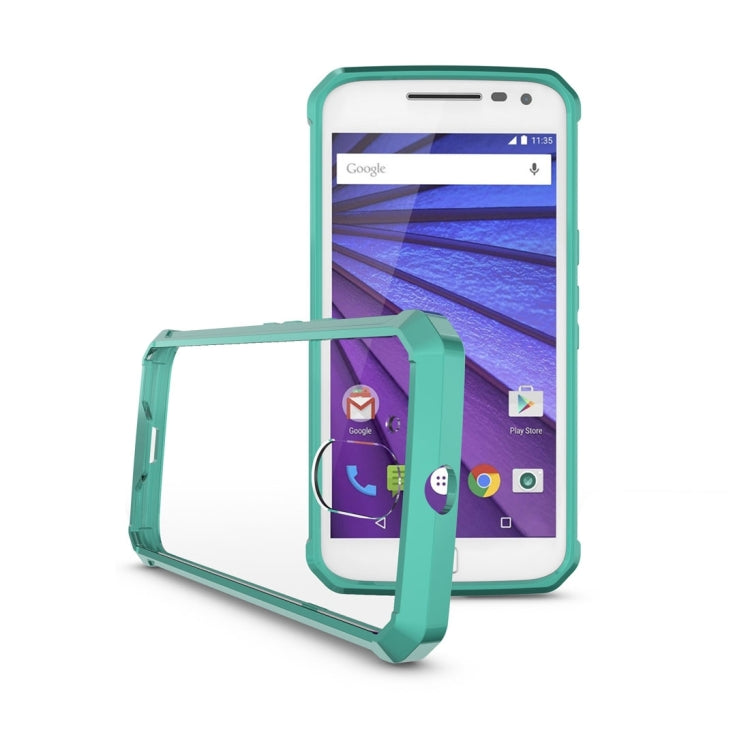For Motorola Moto G (4th Gen.) / G4 Plus Transparent Shockproof TPU Protective Back Cover Case