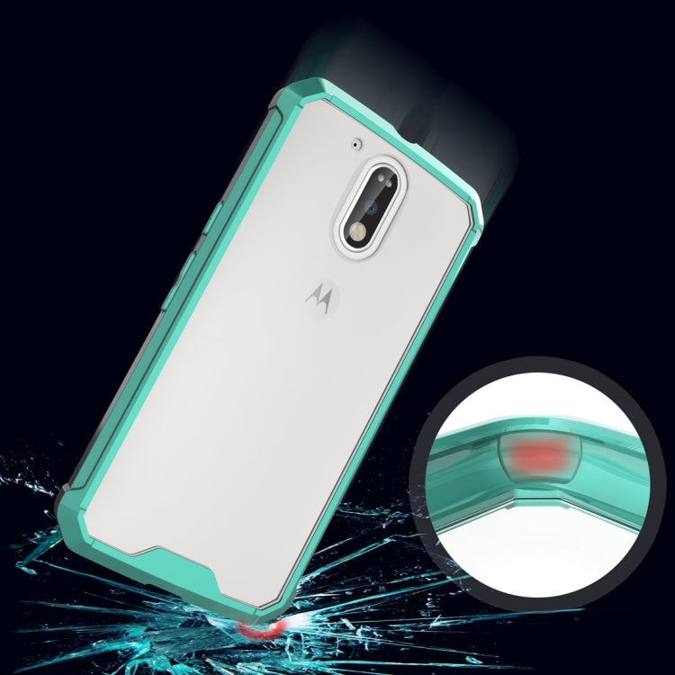 For Motorola Moto G (4th Gen.) / G4 Plus Transparent Shockproof TPU Protective Back Cover Case