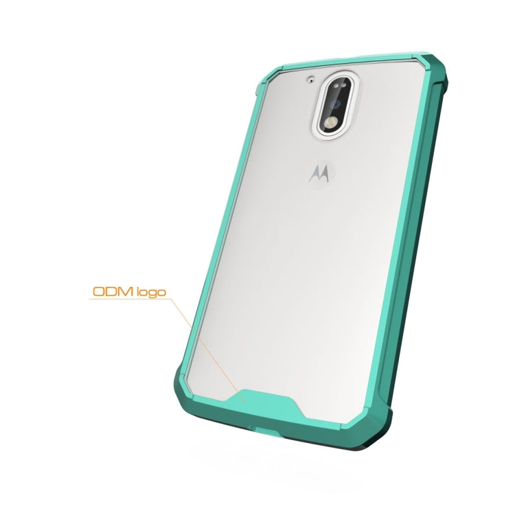 For Motorola Moto G (4th Gen.) / G4 Plus Transparent Shockproof TPU Protective Back Cover Case
