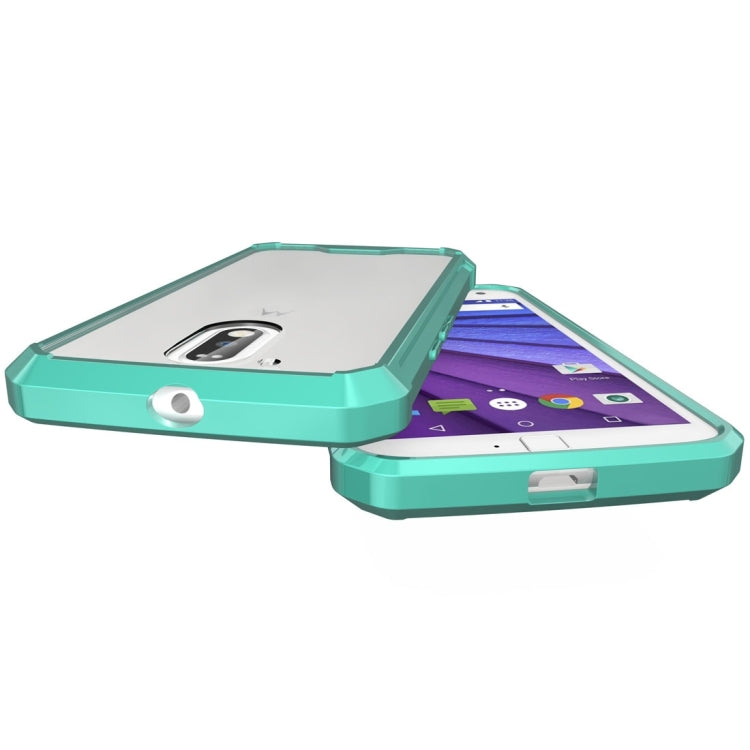 For Motorola Moto G (4th Gen.) / G4 Plus Transparent Shockproof TPU Protective Back Cover Case