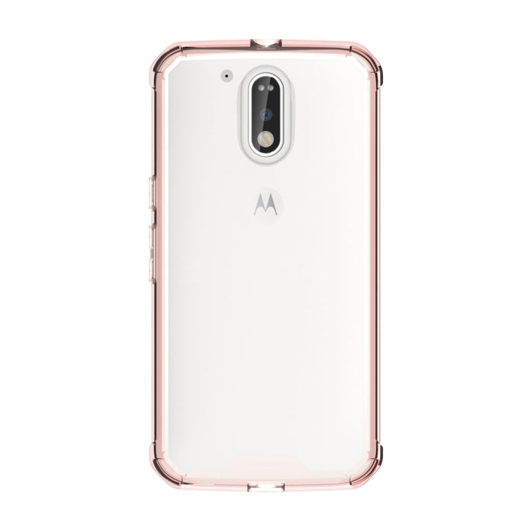 For Motorola Moto G (4th Gen.) / G4 Plus Transparent Shockproof TPU Protective Back Cover Case