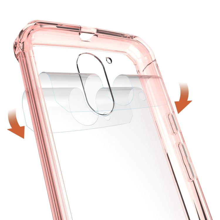 For Motorola Moto G (4th Gen.) / G4 Plus Transparent Shockproof TPU Protective Back Cover Case