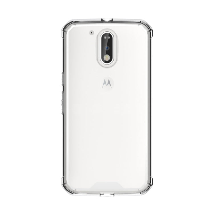 For Motorola Moto G (4th Gen.) / G4 Plus Transparent Shockproof TPU Protective Back Cover Case