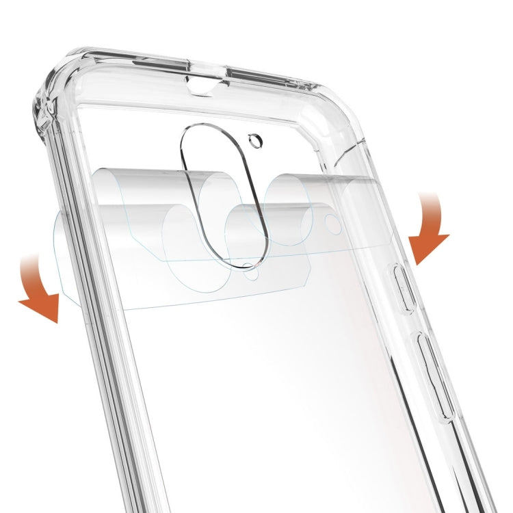 For Motorola Moto G (4th Gen.) / G4 Plus Transparent Shockproof TPU Protective Back Cover Case