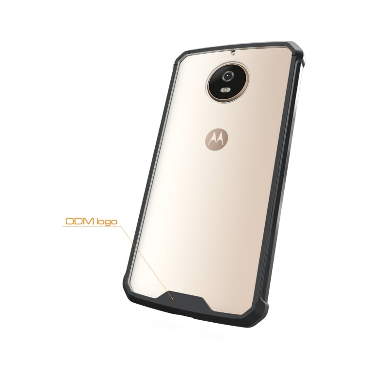 For Motorola Moto G5S Transparent Shockproof TPU Protective Back Cover Case