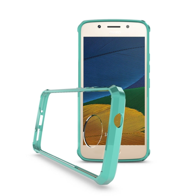 For Motorola Moto G5S Transparent Shockproof TPU Protective Back Cover Case