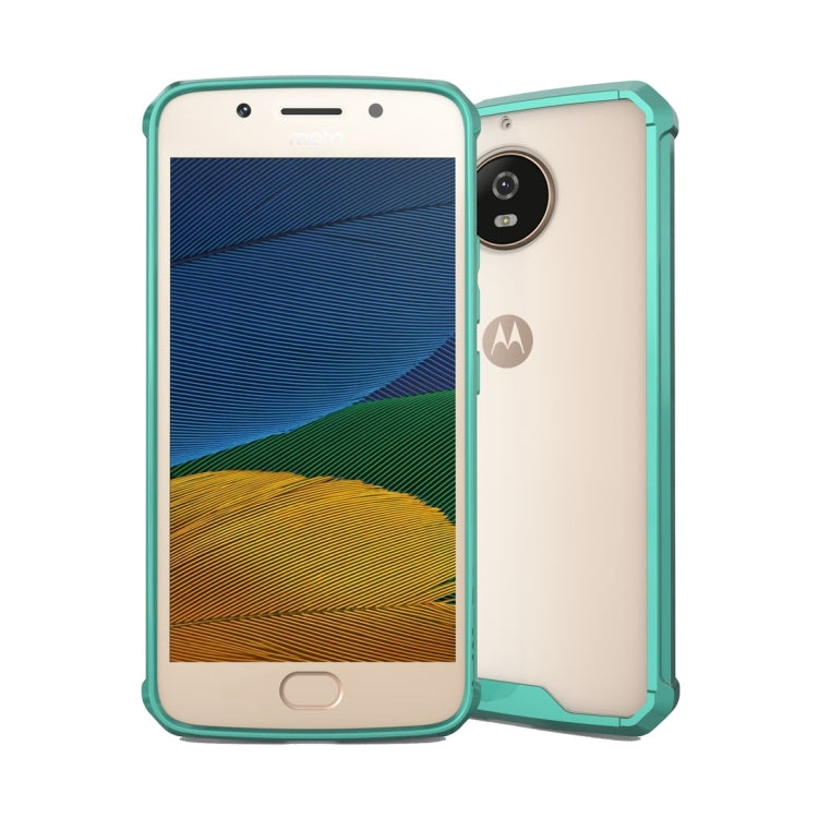 For Motorola Moto G5S Transparent Shockproof TPU Protective Back Cover Case