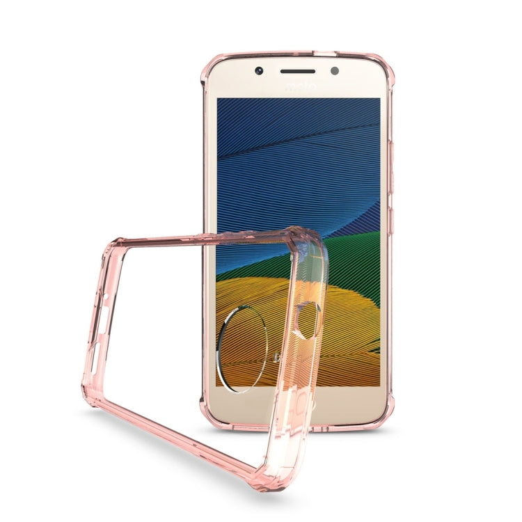 For Motorola Moto G5S Transparent Shockproof TPU Protective Back Cover Case