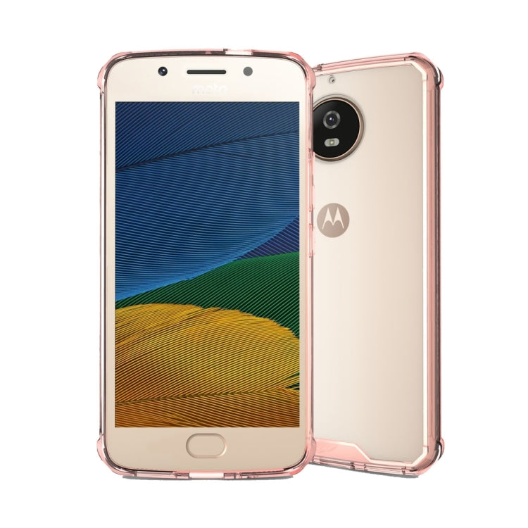 For Motorola Moto G5S Transparent Shockproof TPU Protective Back Cover Case