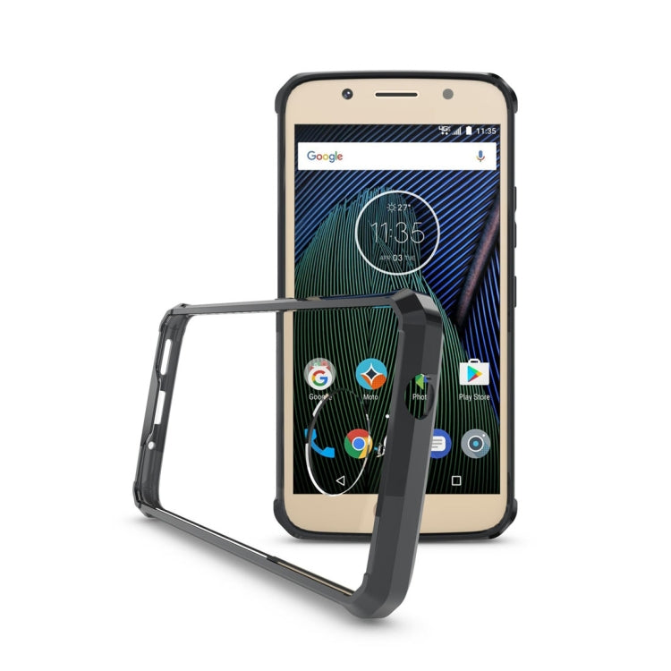 For Motorola Moto G5S Plus Transparent Shockproof TPU Protective Back Cover Case