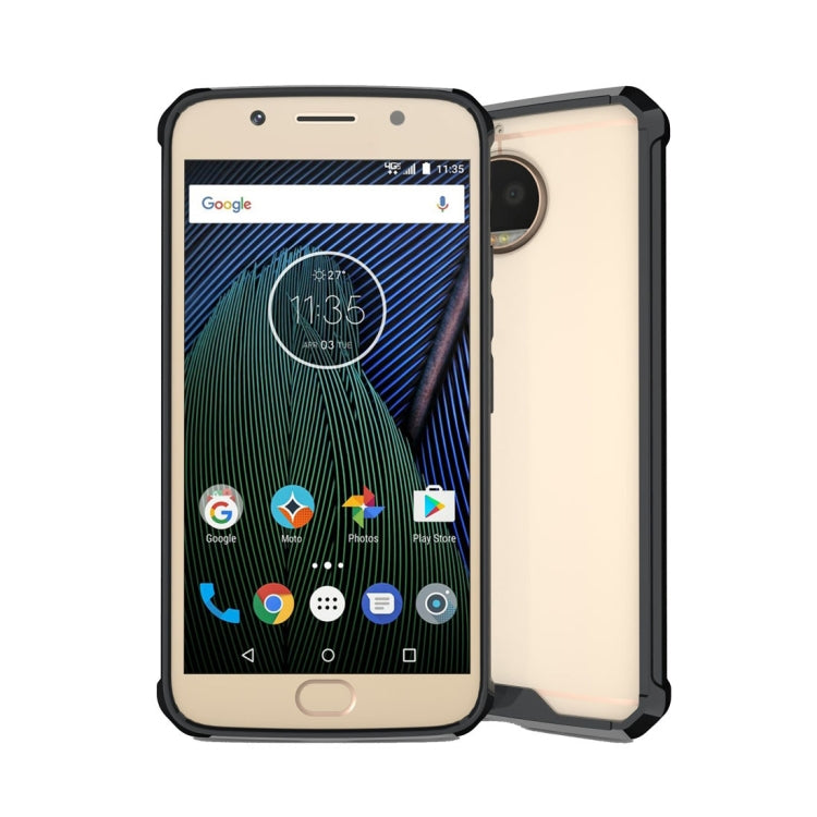 For Motorola Moto G5S Plus Transparent Shockproof TPU Protective Back Cover Case