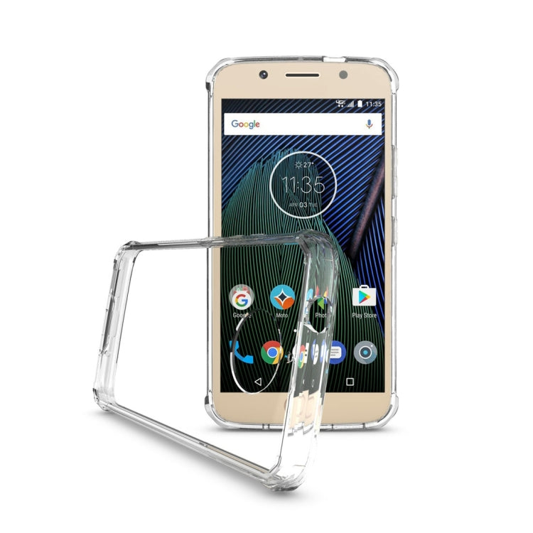 For Motorola Moto G5S Plus Transparent Shockproof TPU Protective Back Cover Case