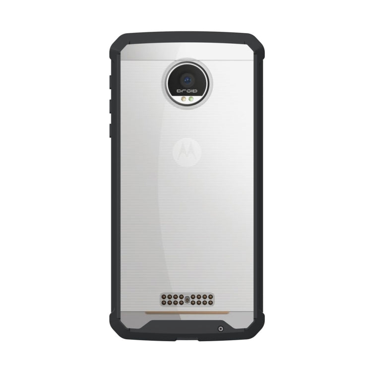 For Motorola Moto Z Transparent Shockproof TPU Protective Back Cover Case