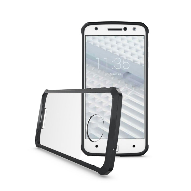 For Motorola Moto Z Transparent Shockproof TPU Protective Back Cover Case