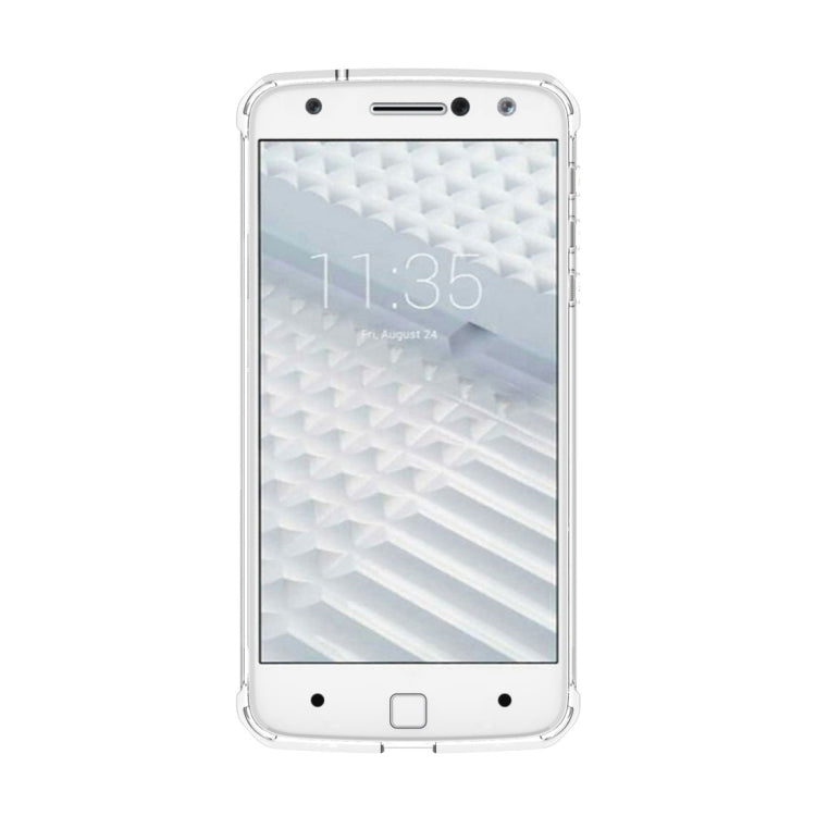 For Motorola Moto Z Transparent Shockproof TPU Protective Back Cover Case