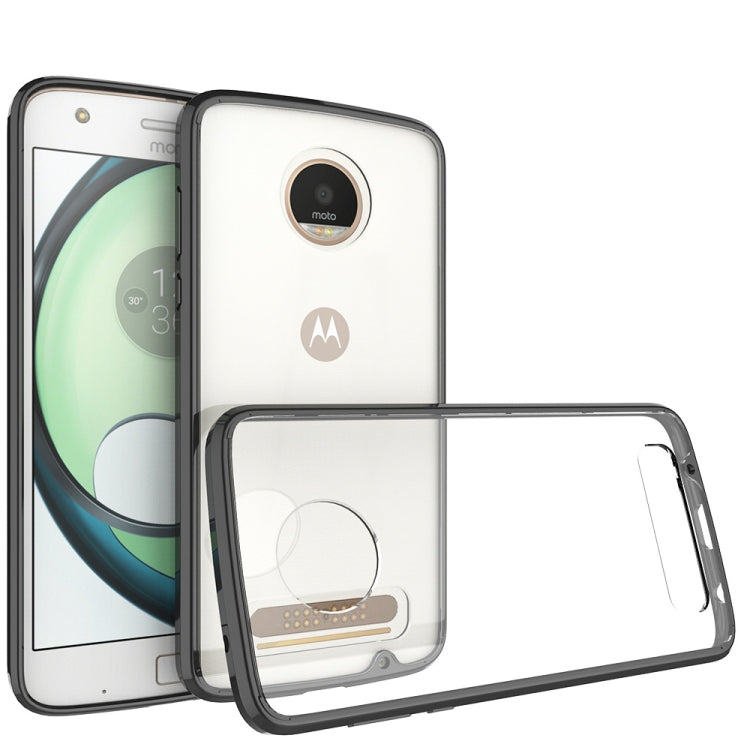 For Motorola Moto Z2 Play Transparent Shockproof TPU Protective Back Cover Case