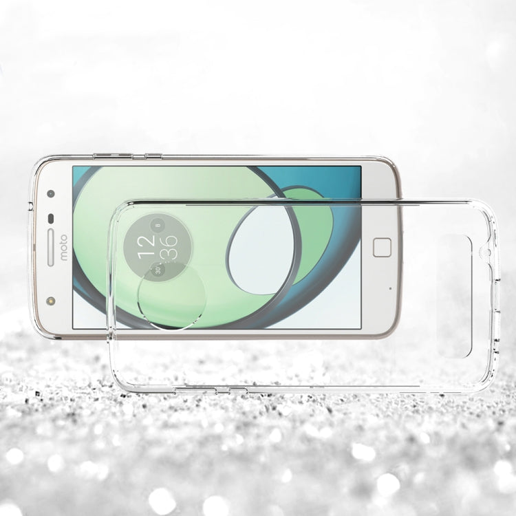 For Motorola Moto Z2 Play Transparent Shockproof TPU Protective Back Cover Case